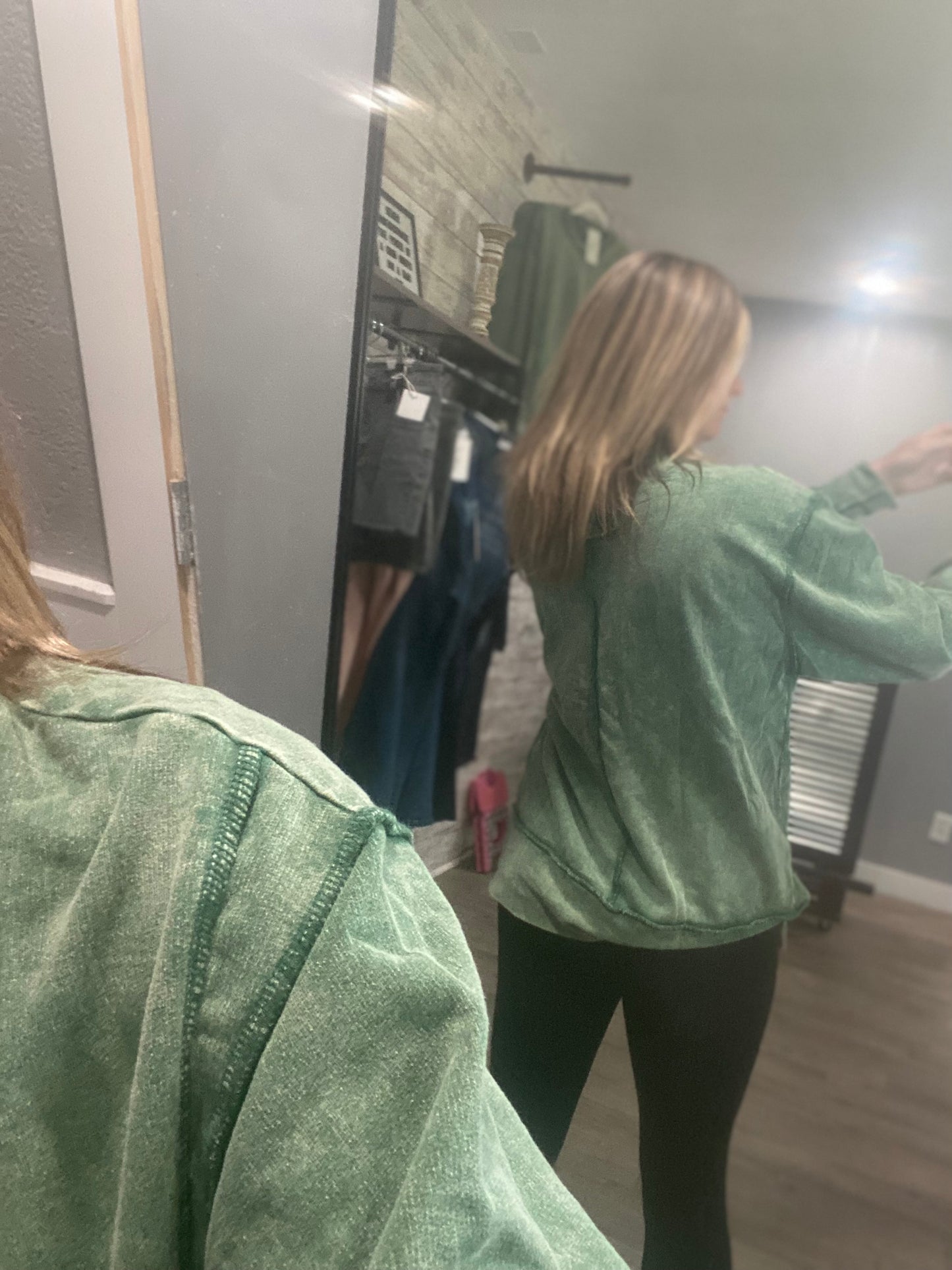 Acid Wash French Terry Sweatshirt