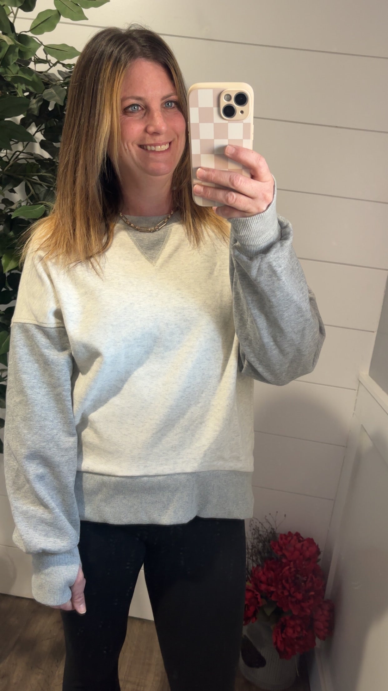 Bring it Together Color Block Pullover