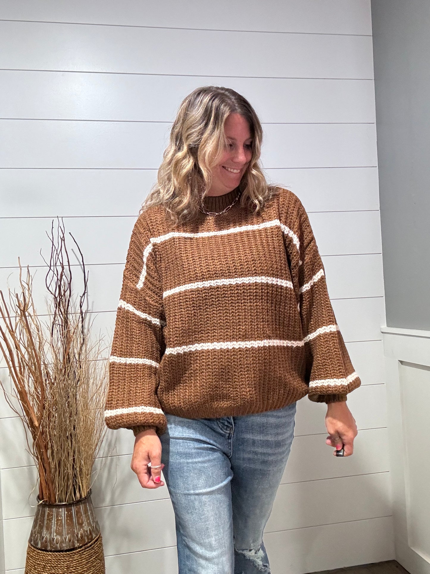 Mazie Striped Chunky Sweater