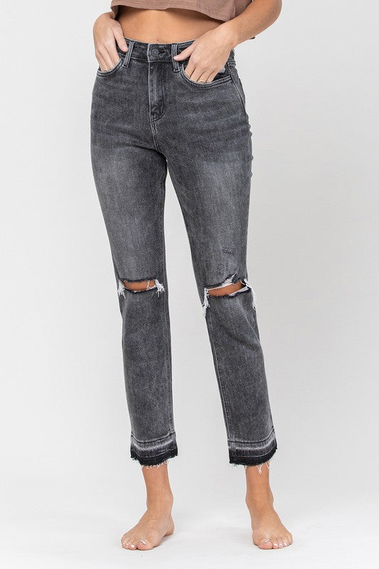 Vervet Flying Monkey High Rise Released Hem Straight
