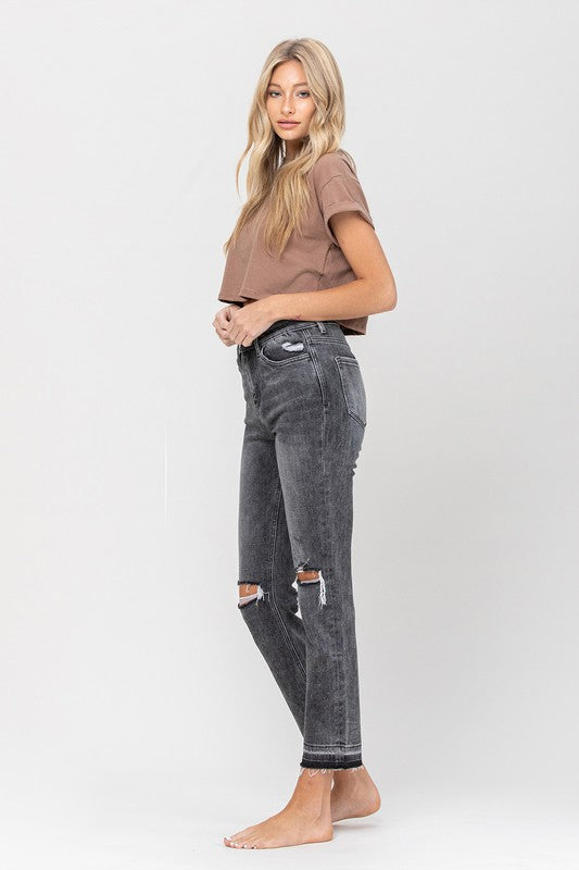 Vervet Flying Monkey High Rise Released Hem Straight
