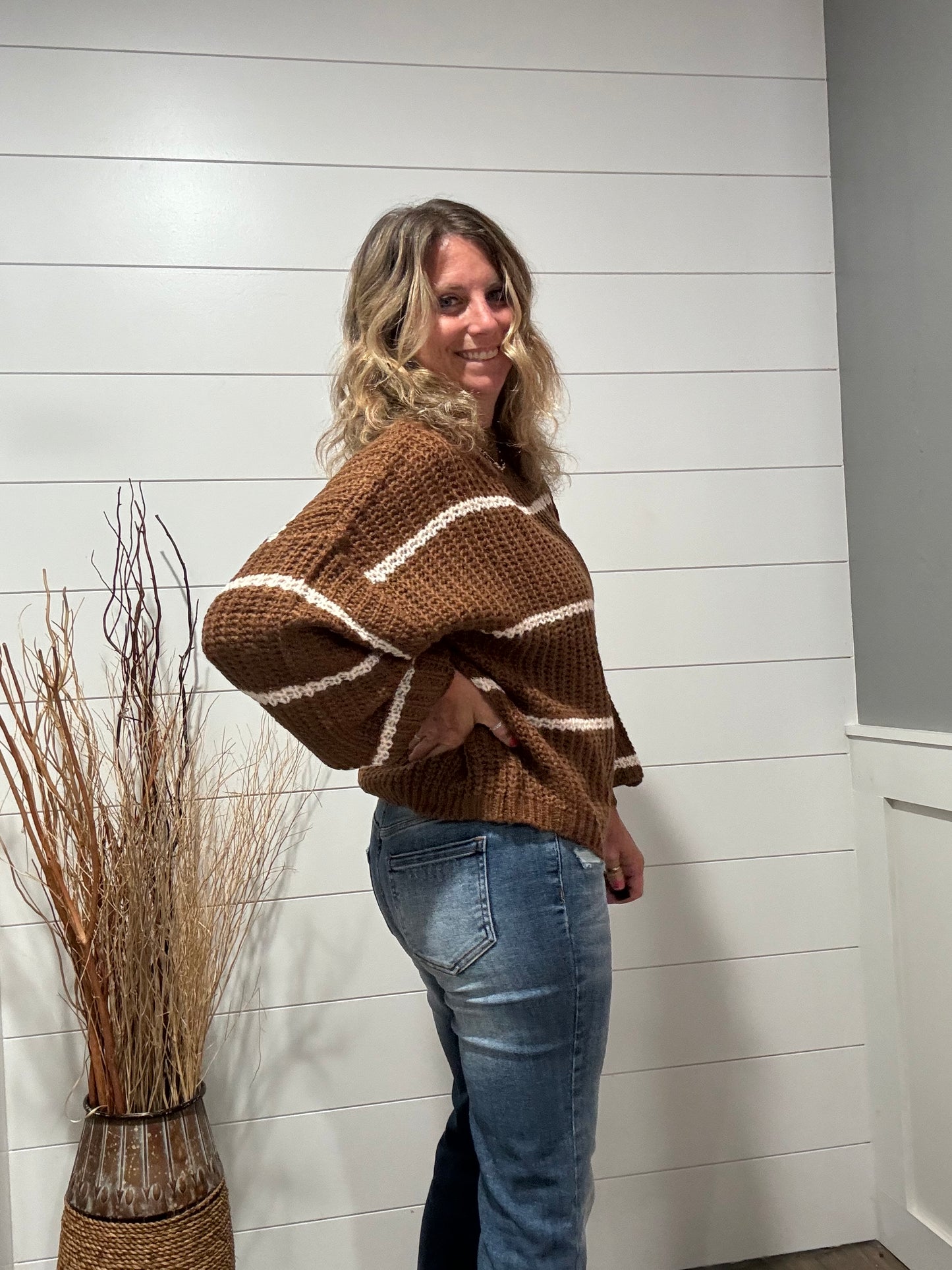 Mazie Striped Chunky Sweater