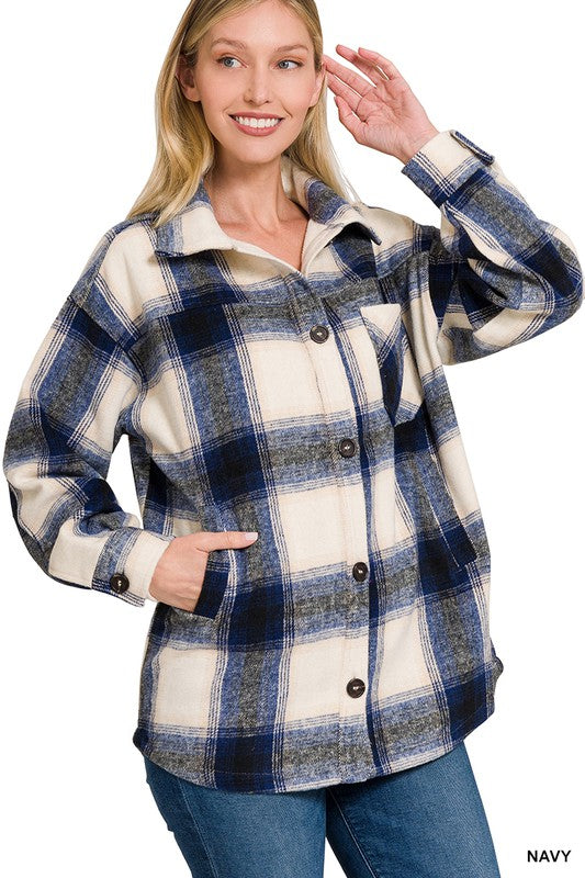 Close to You Plaid Shacket