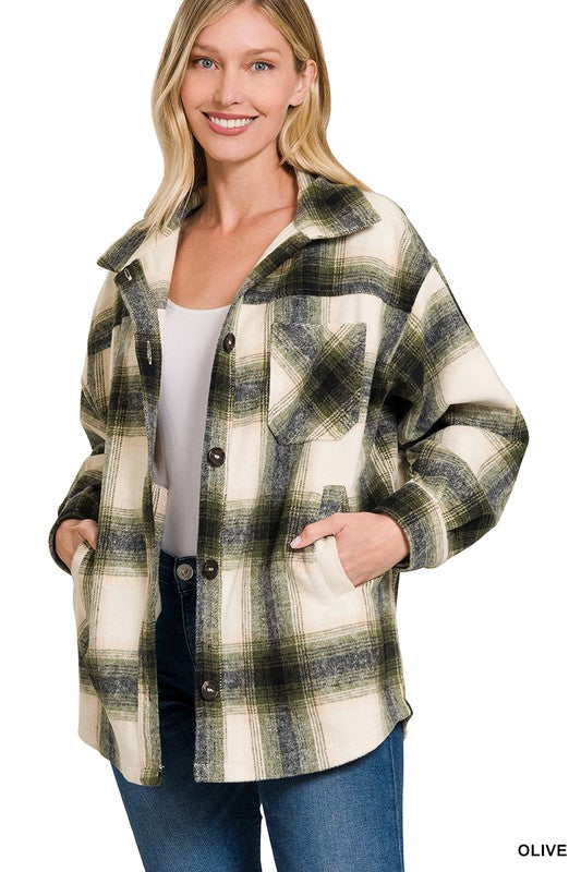 Close to You Plaid Shacket
