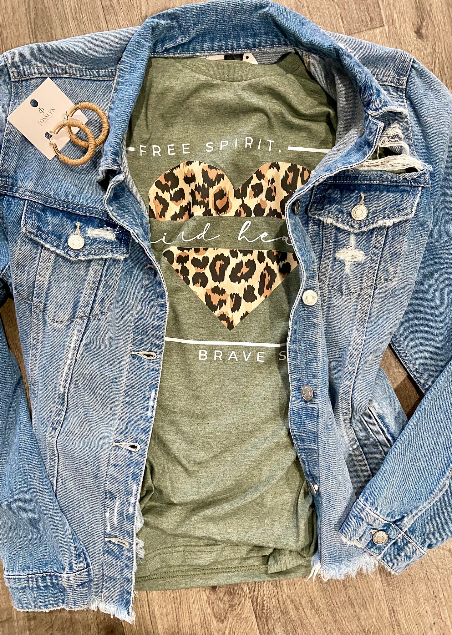 Free Spirit Kind Heart Brave Soul Graphic Tee