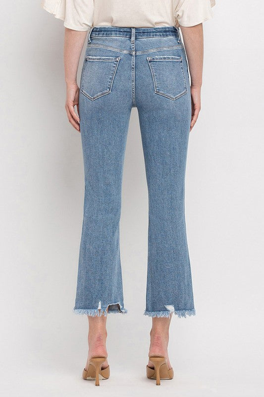 Vervet High Rise Crop Flare Jeans