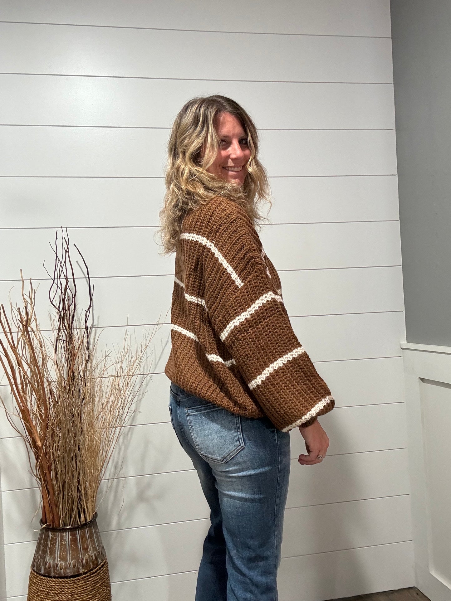 Mazie Striped Chunky Sweater