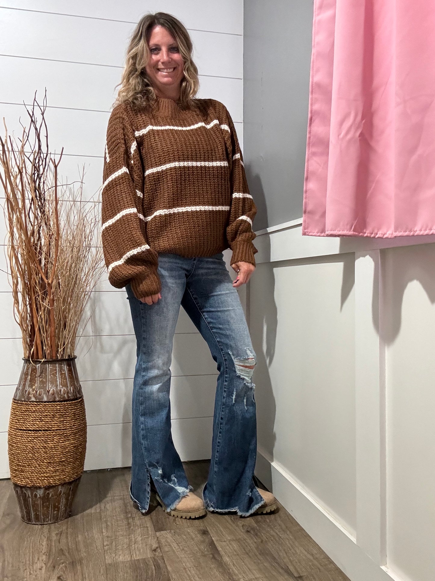 Mazie Striped Chunky Sweater