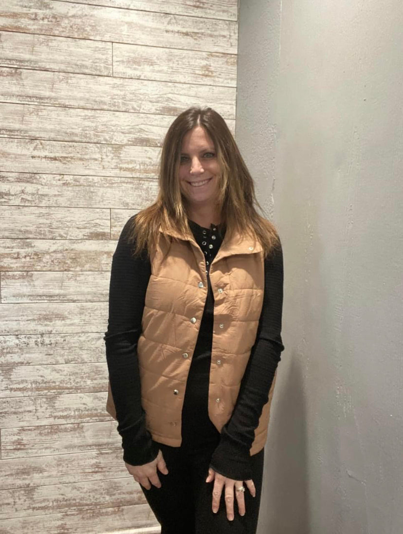Easton Puffer Vest - black