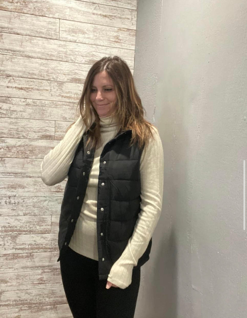 Easton Puffer Vest - black