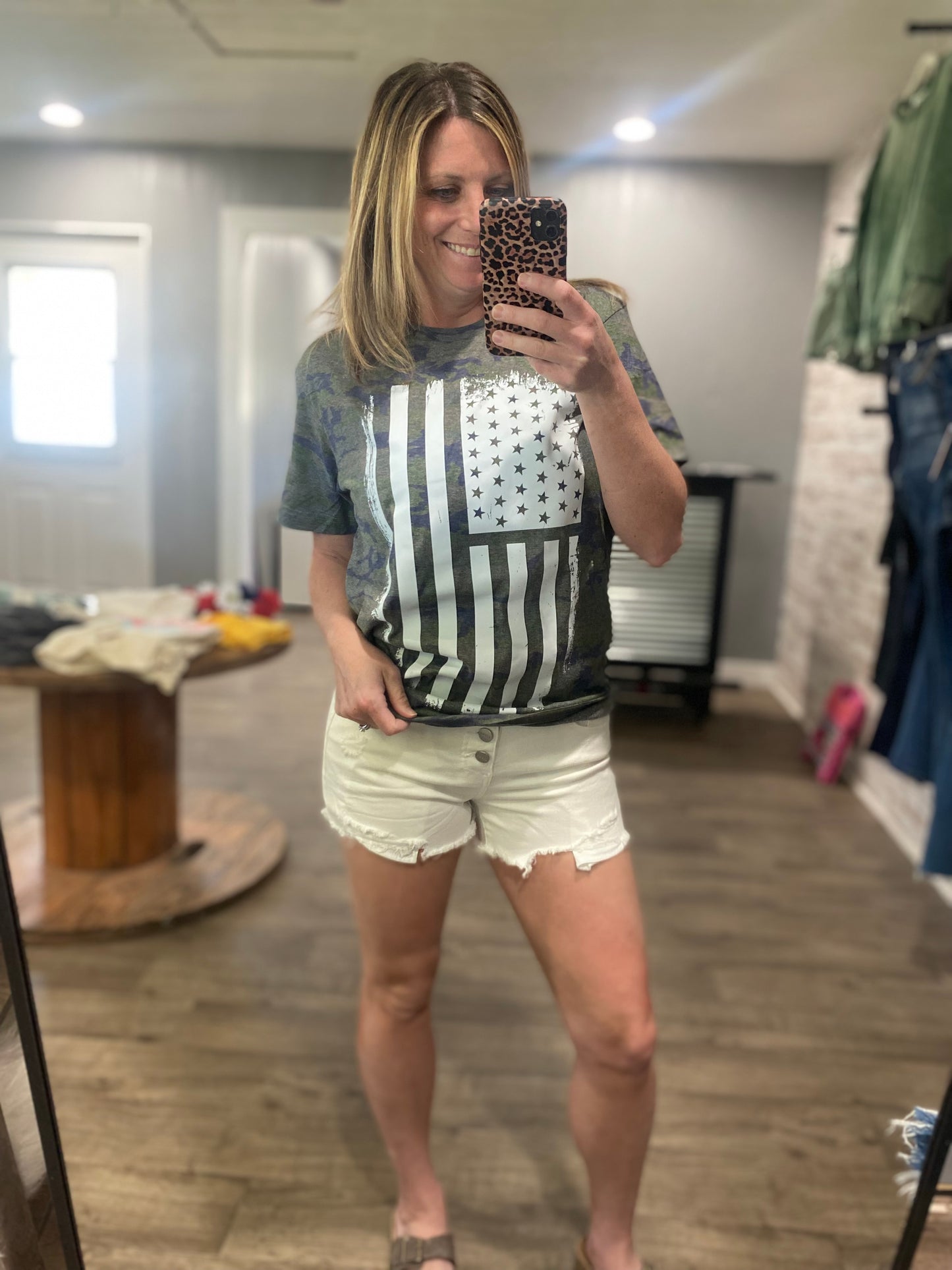 Distressed Flag Shirt