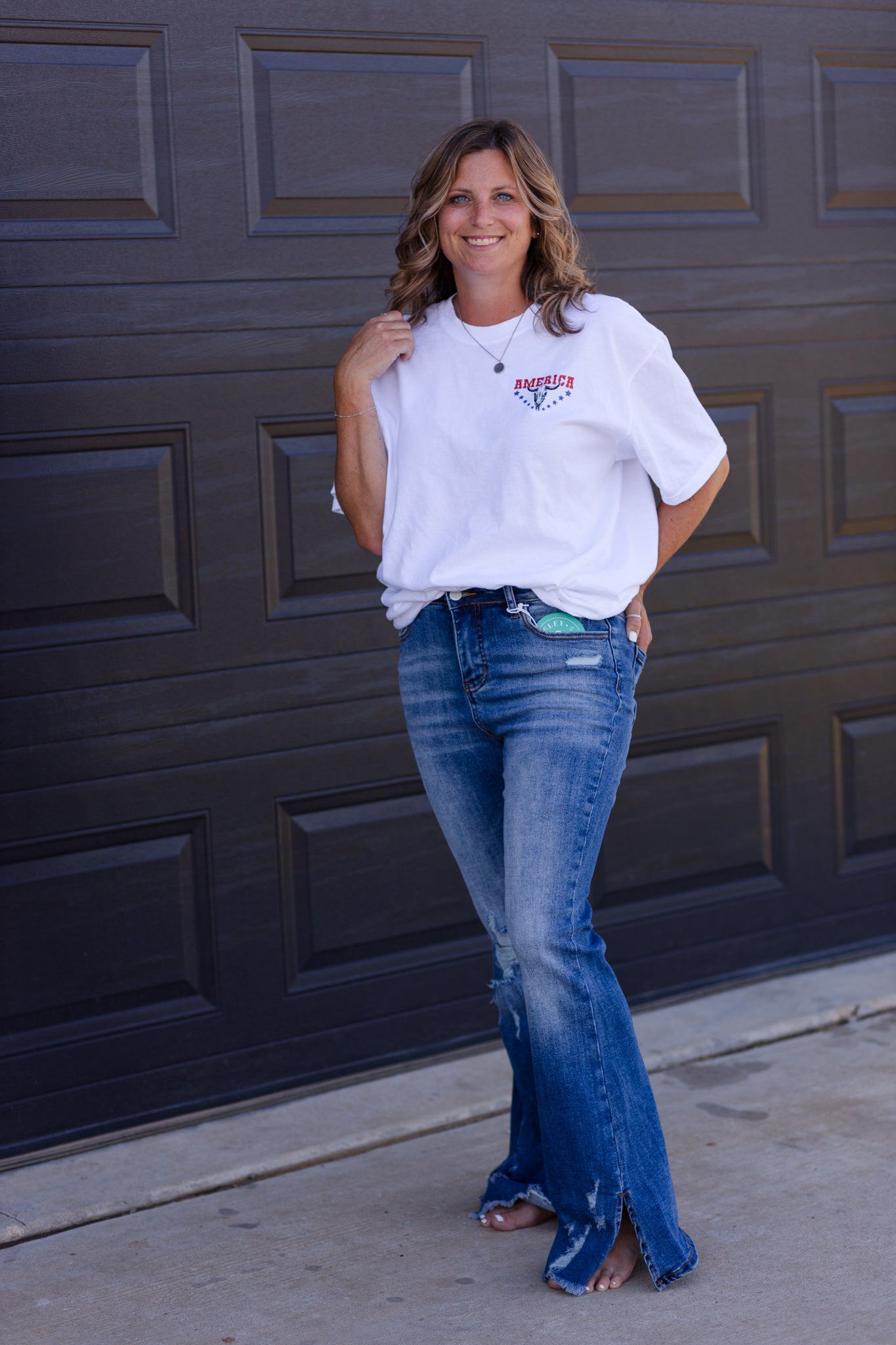 High Rise Diesel Split Hem Jeans