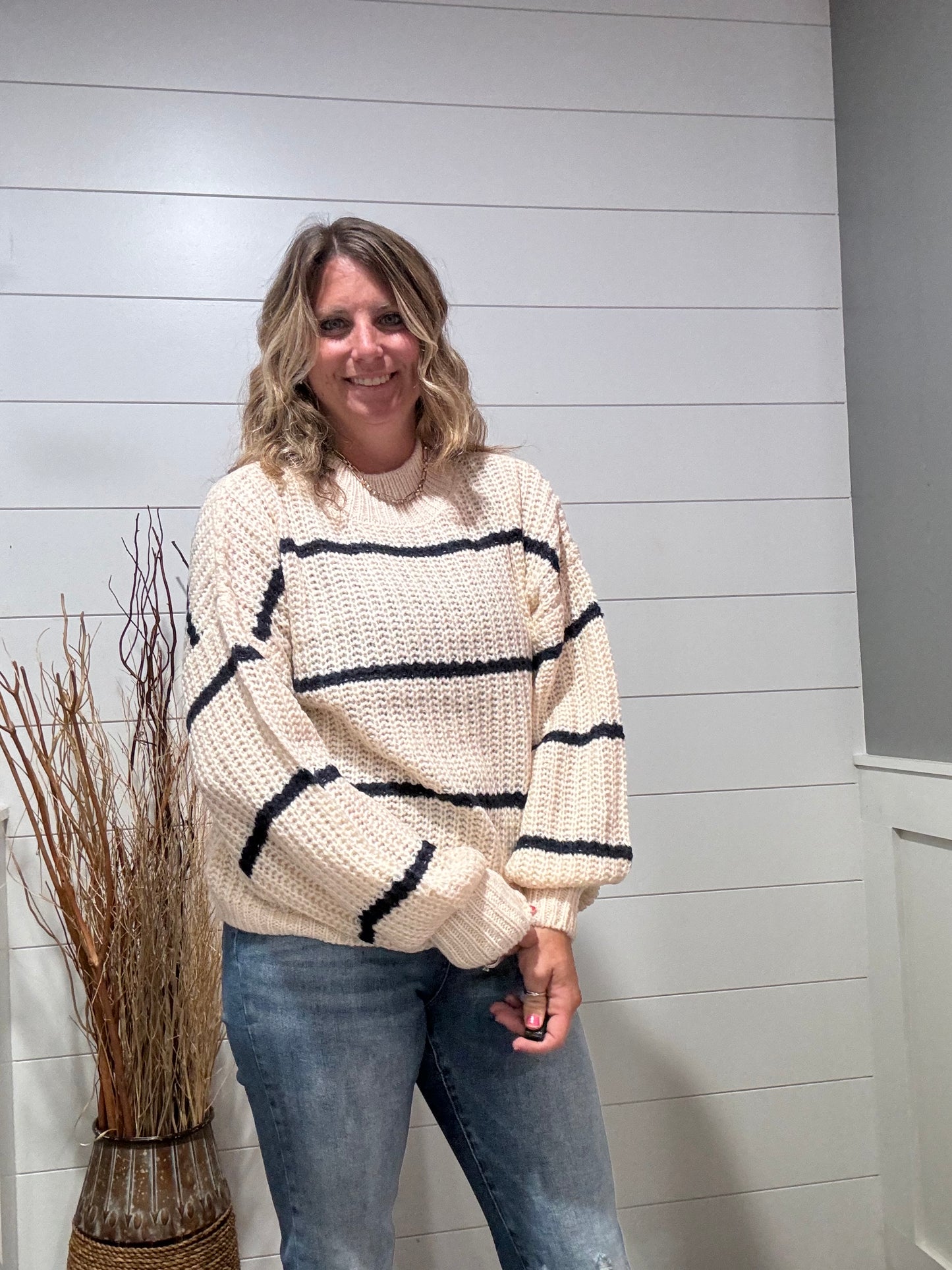 Mazie Striped Chunky Sweater