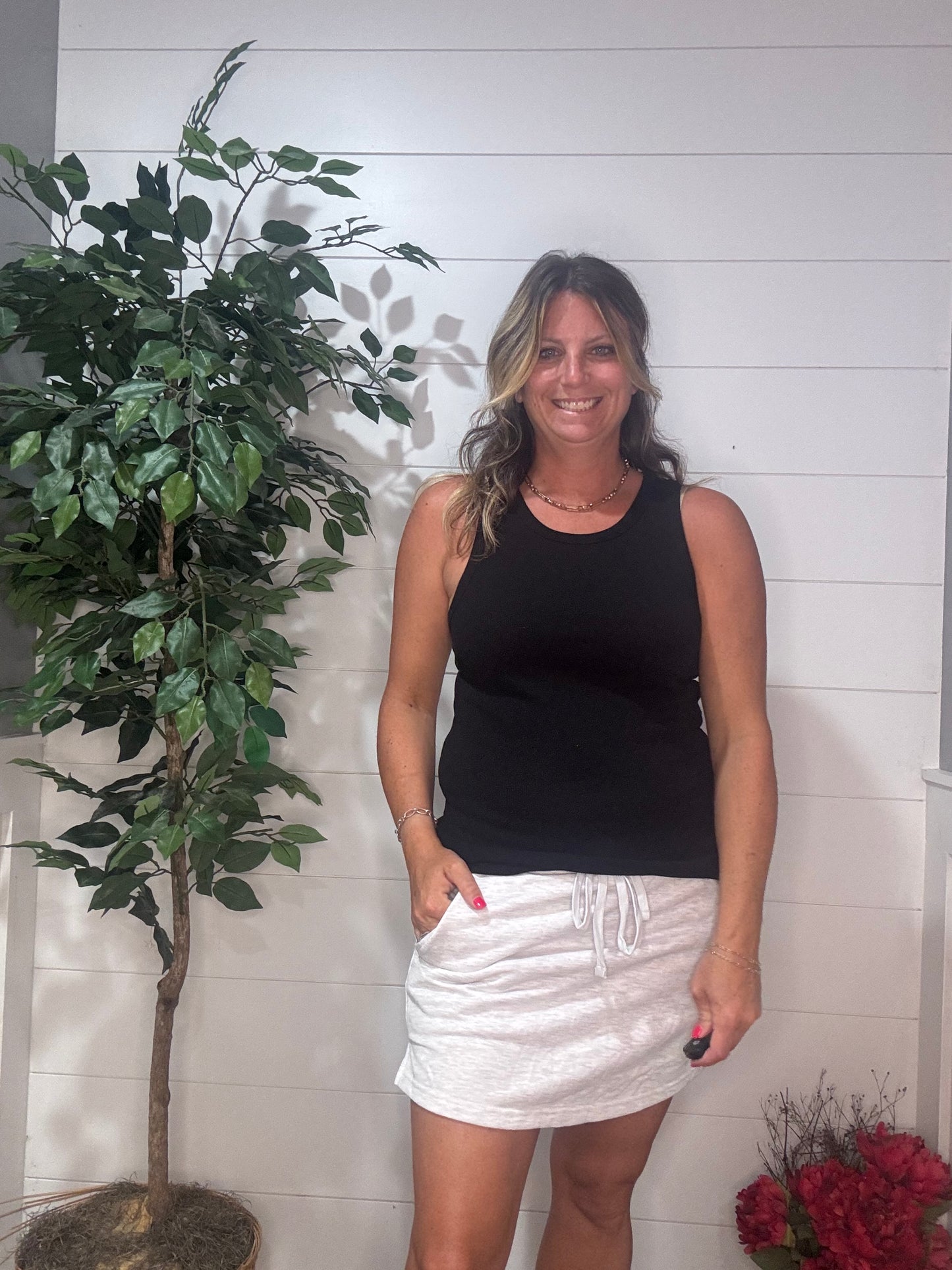 On the Go French Terry Skort