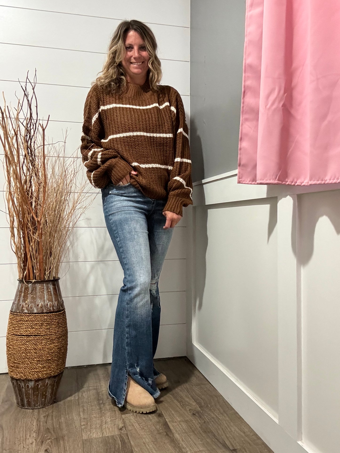 Mazie Striped Chunky Sweater