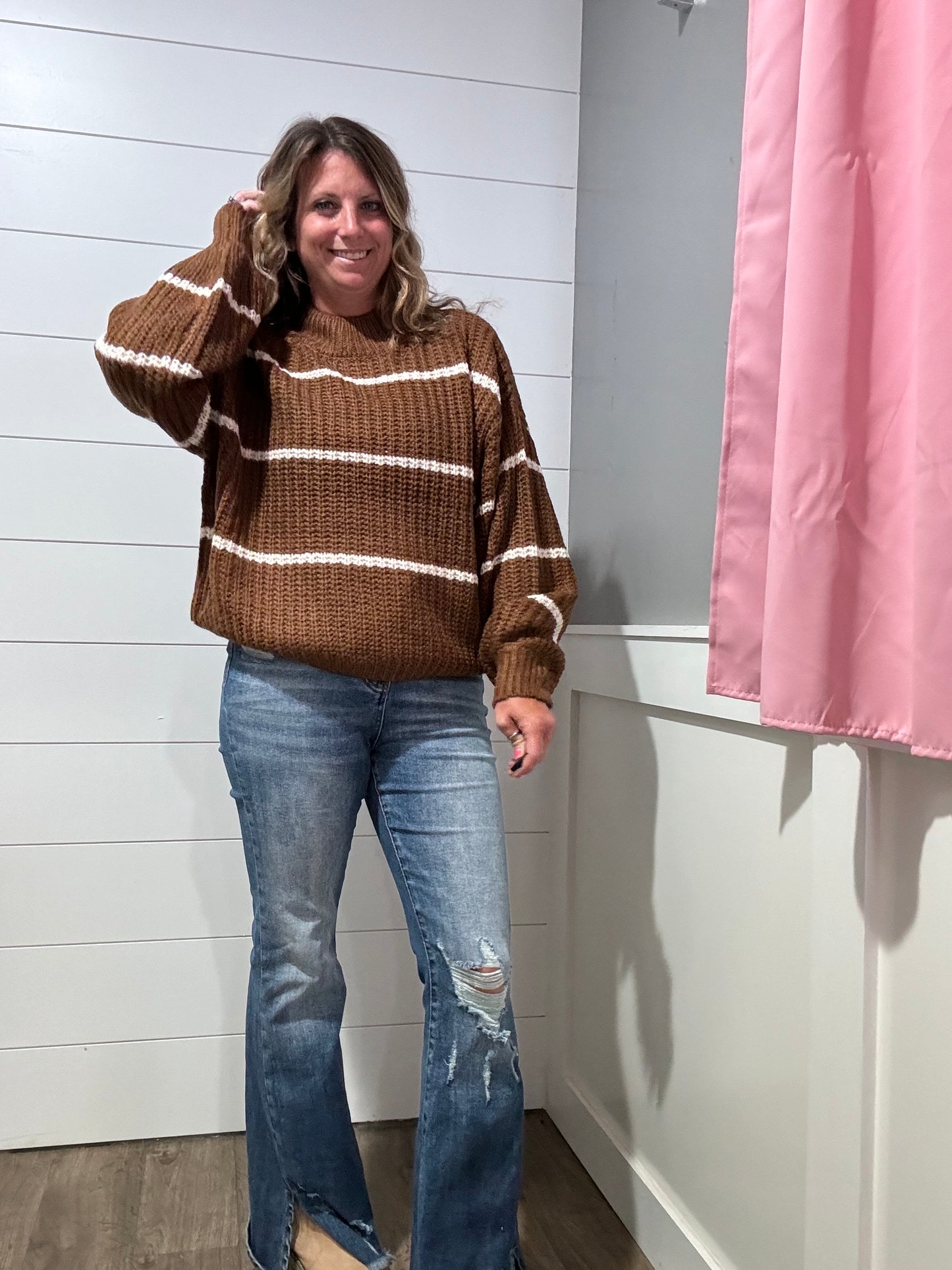 Mazie Striped Chunky Sweater