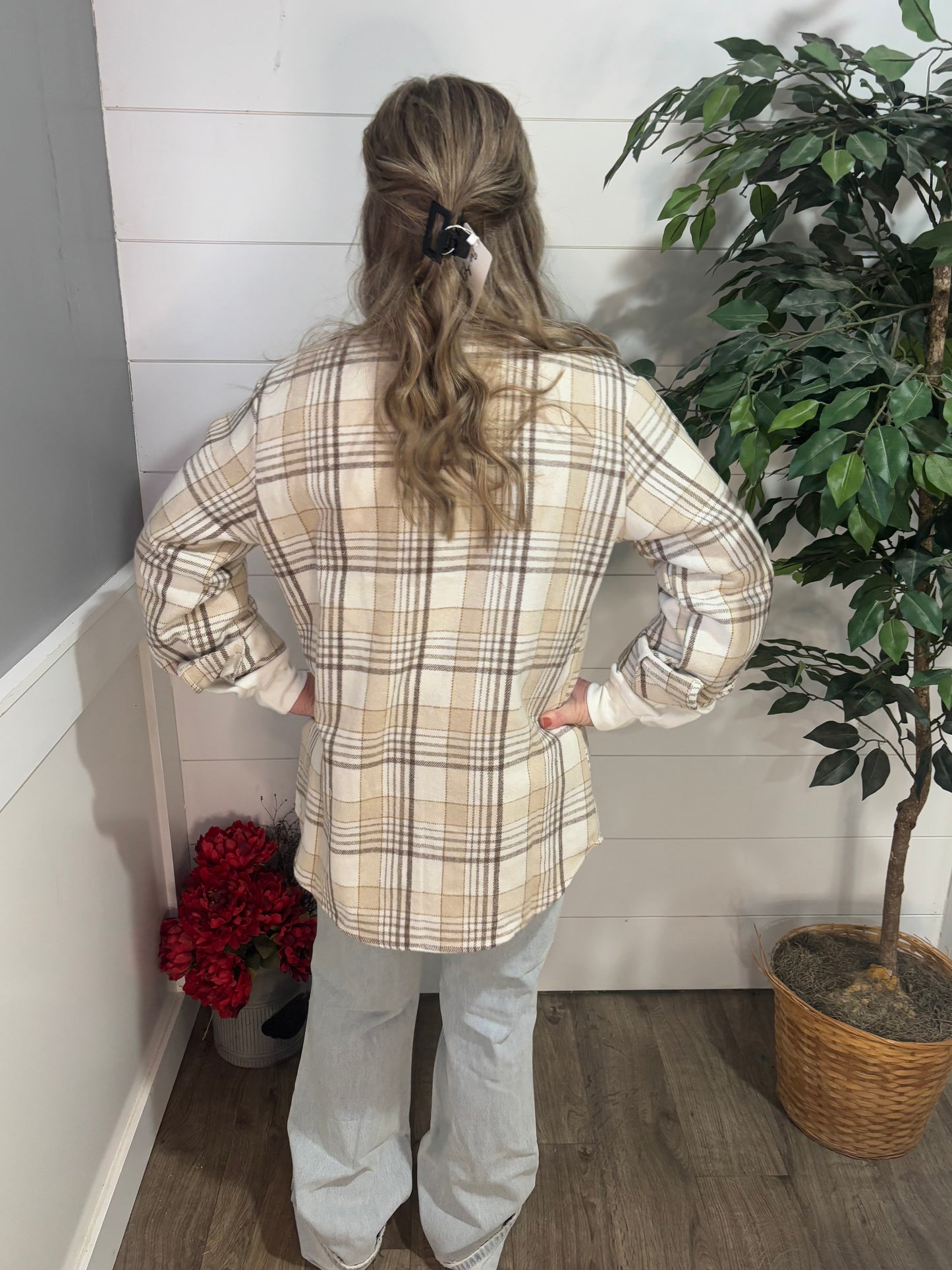 Places to Be Plaid Shacket