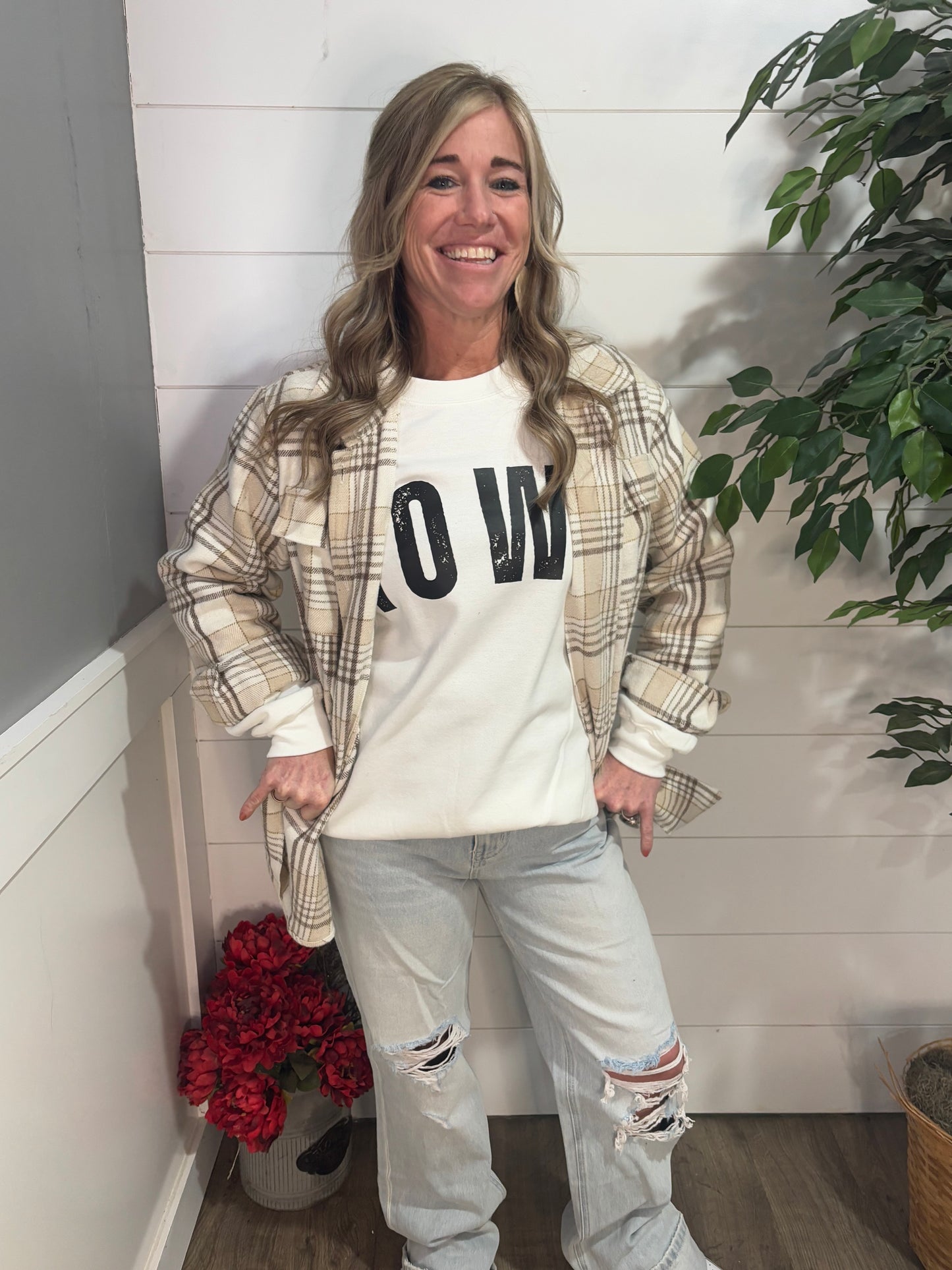Places to Be Plaid Shacket