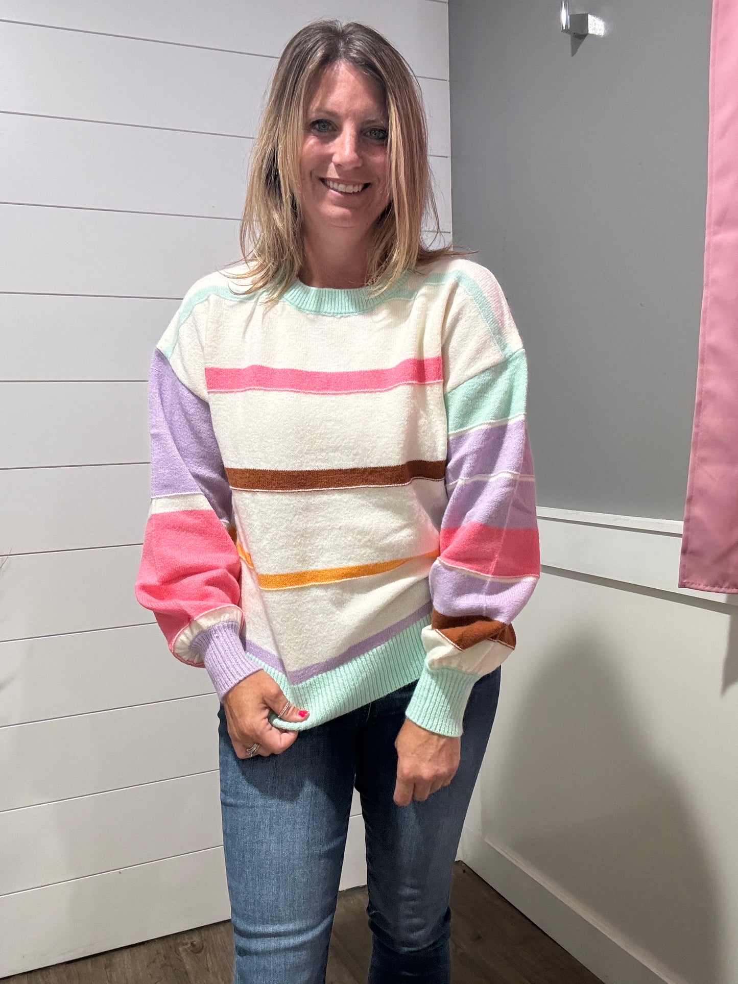 Flawless Features Striped Sweater