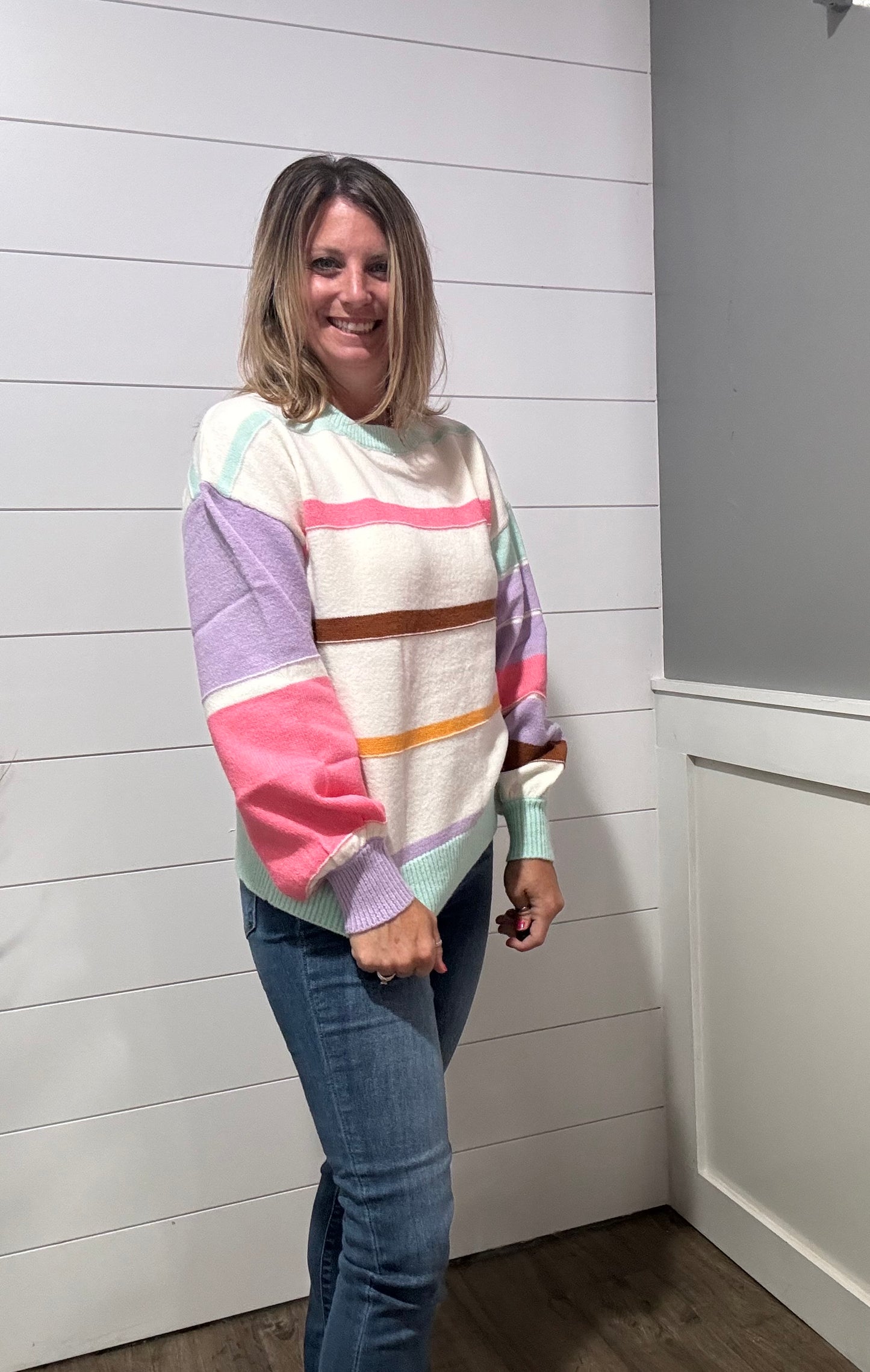 Flawless Features Striped Sweater