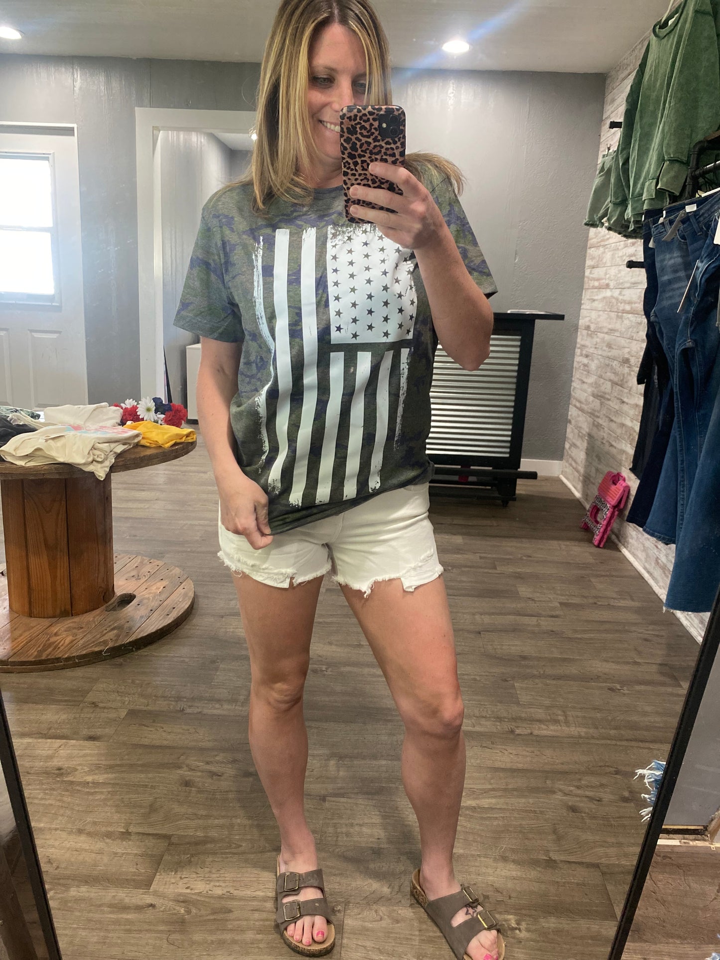 Distressed Flag Shirt