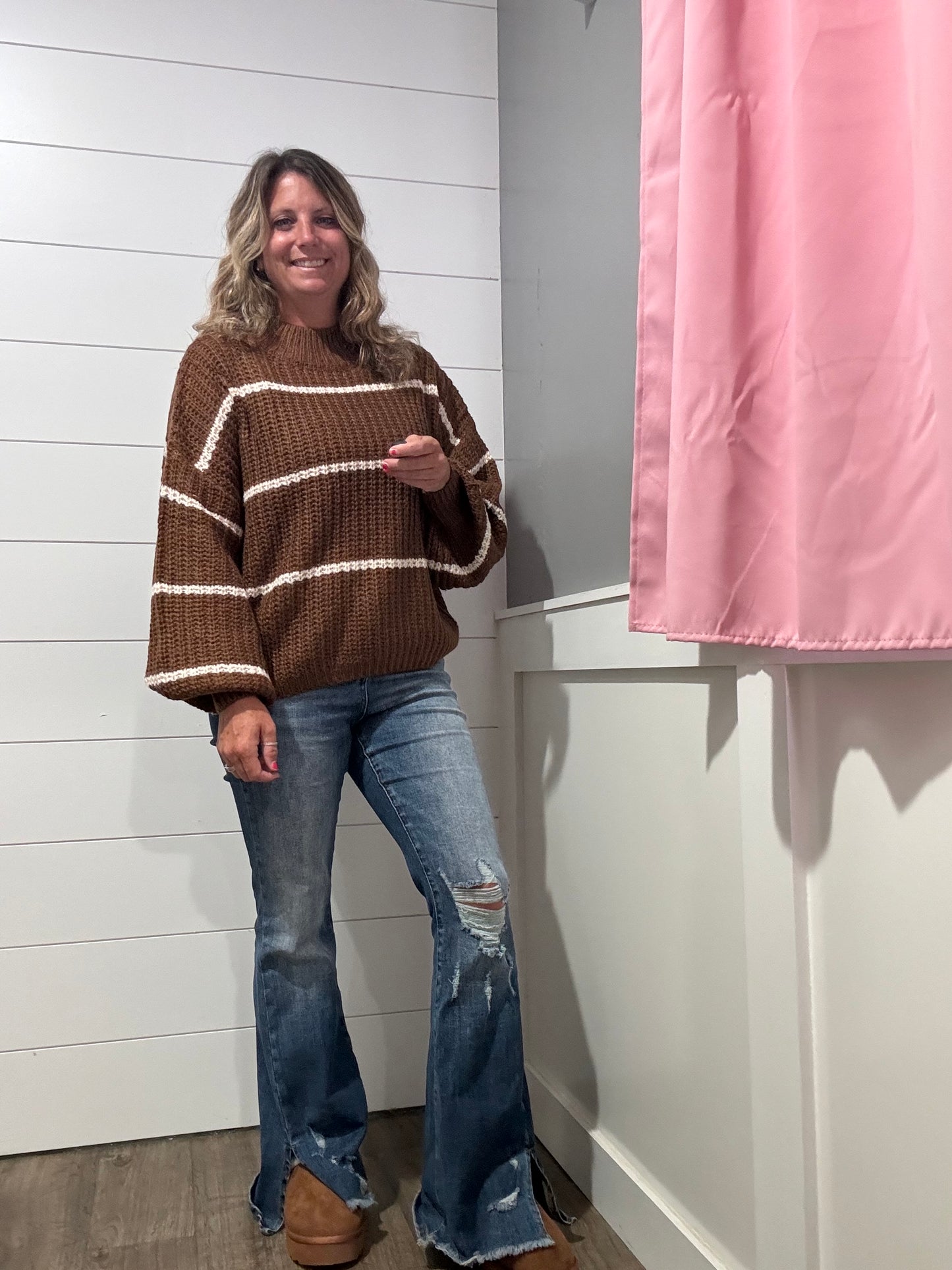 Mazie Striped Chunky Sweater