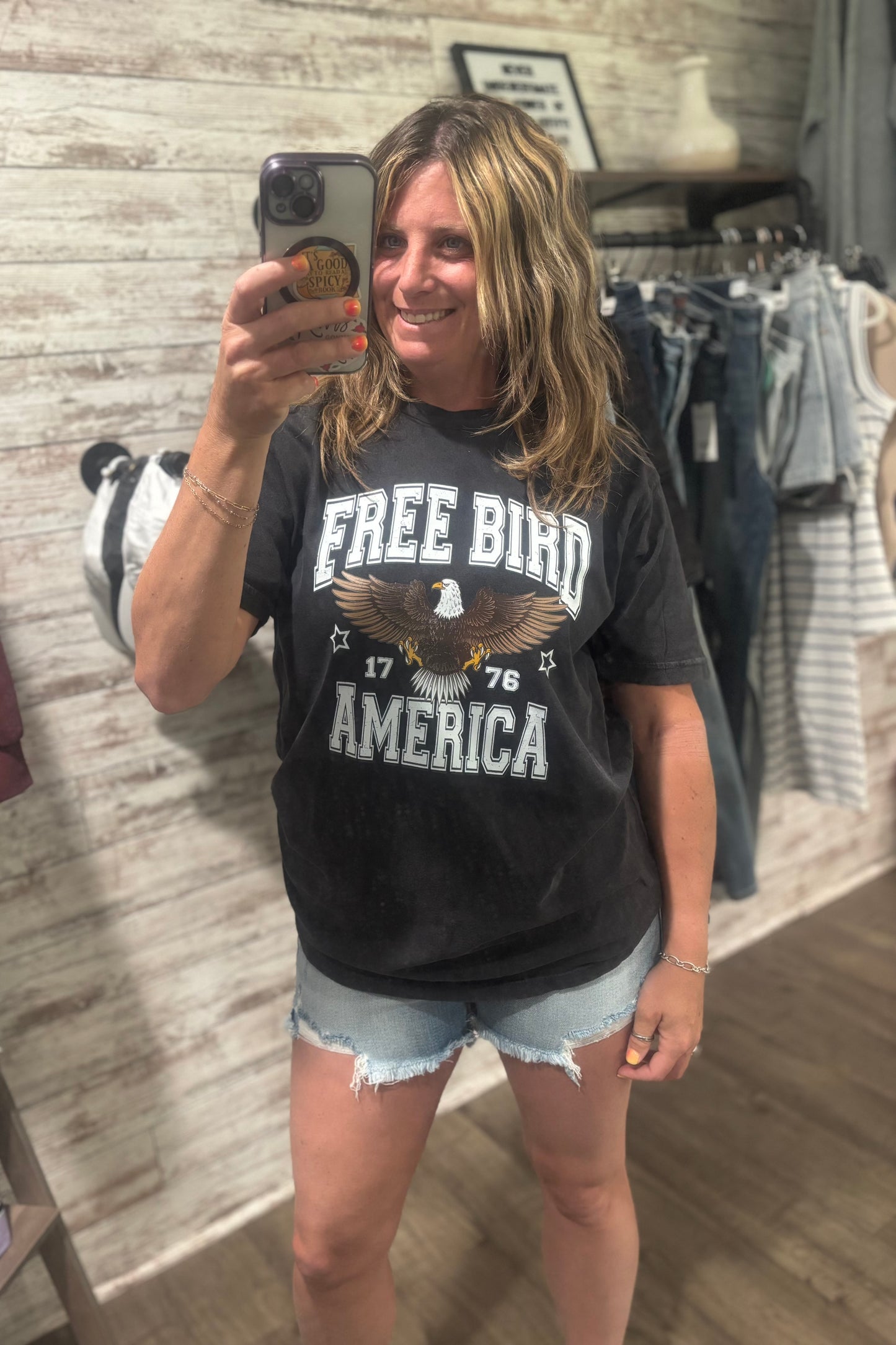 Free Bird America Mineral Wash Shirt
