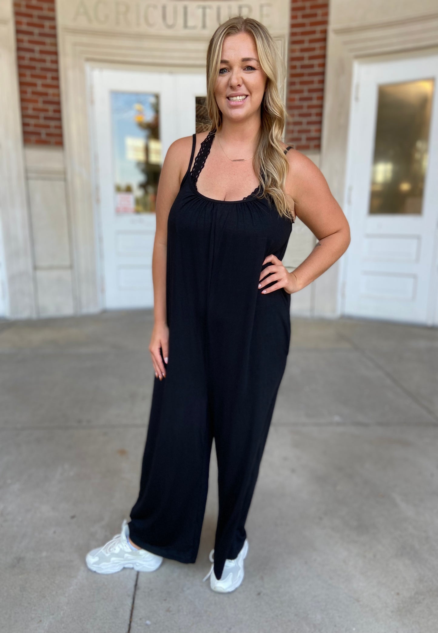 Relaxed Fit Jumpsuit - black