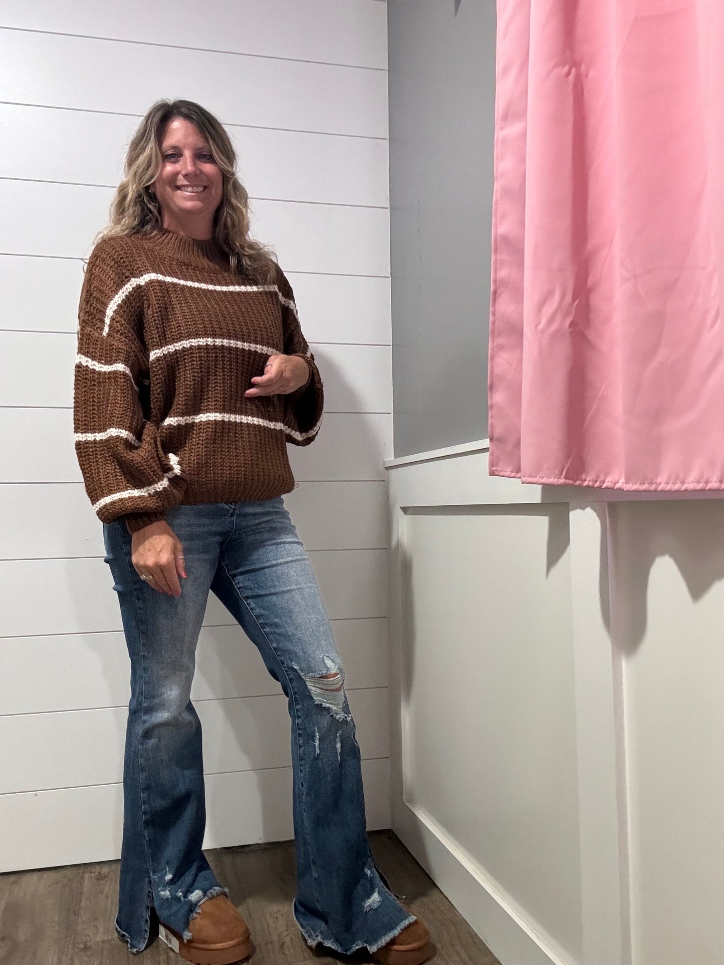 Mazie Striped Chunky Sweater