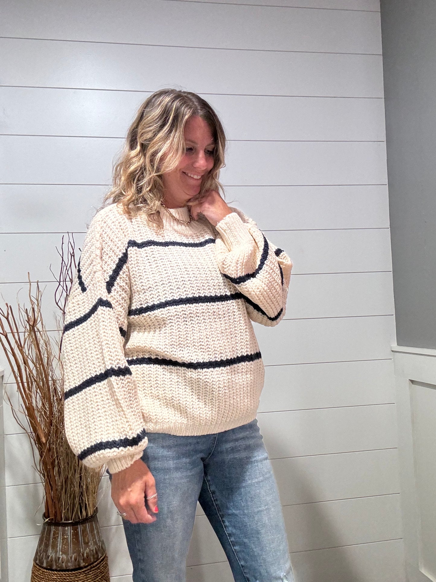 Mazie Striped Chunky Sweater