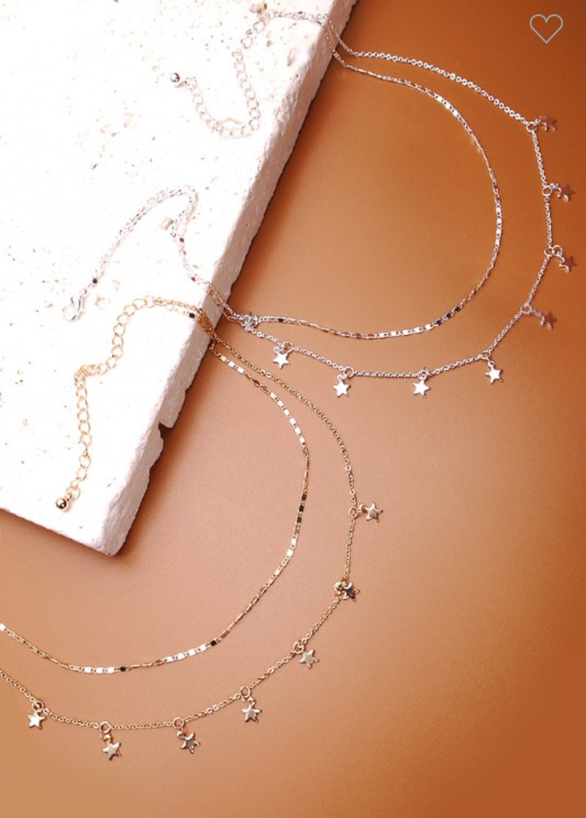 Double Layer Star Necklace
