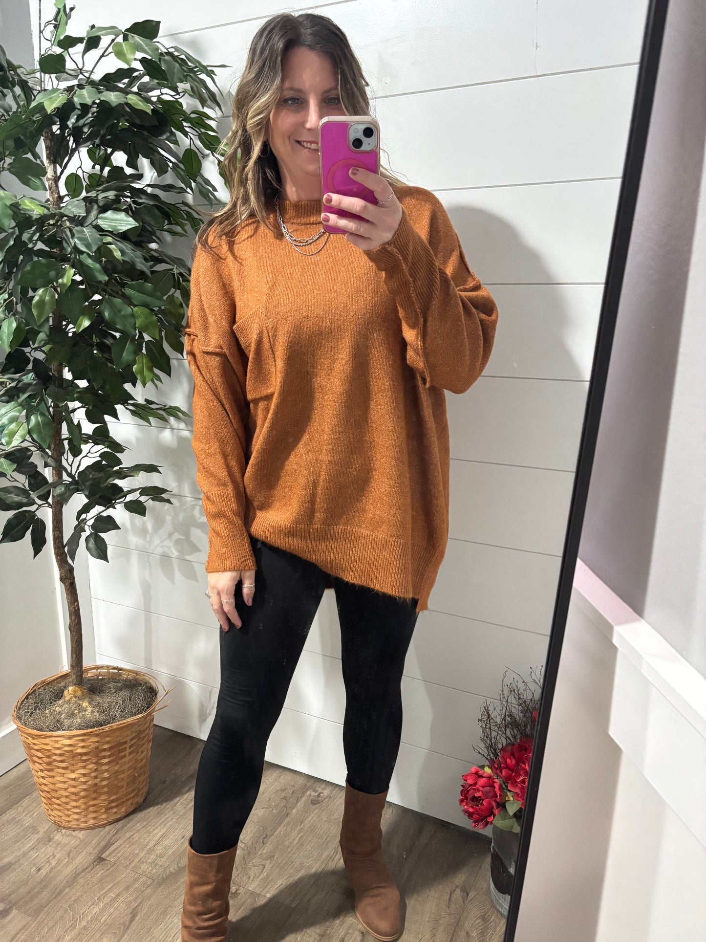 Autumn Ember Oversized Sweater