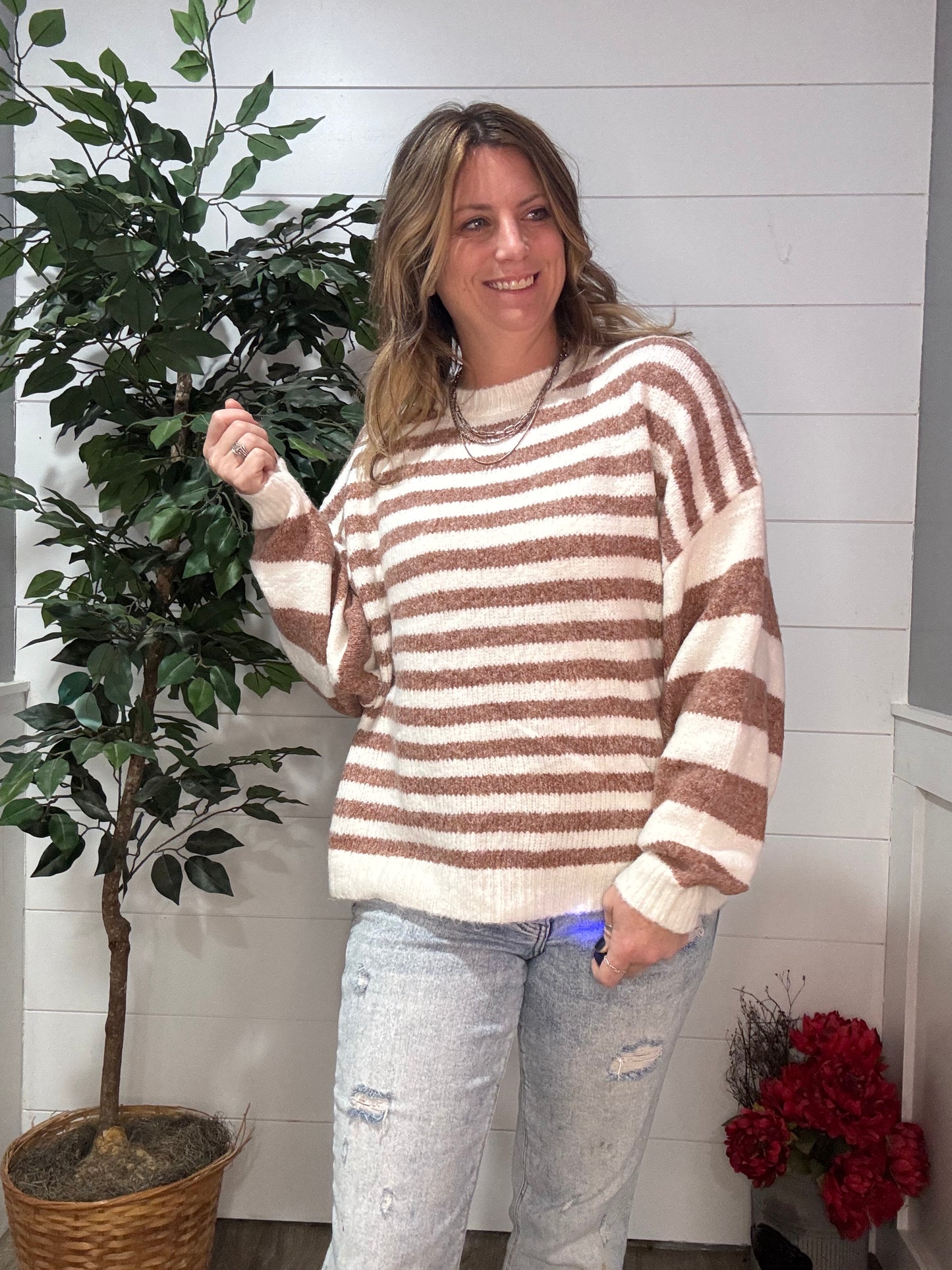 In Perfect Harmony Striped Sweater