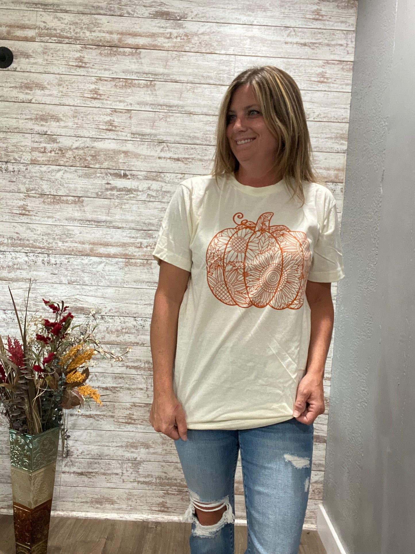 Sunflower Pumpkin Soft Graphic Tee