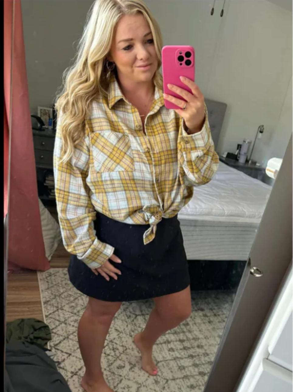 Dreamy in Plaid Shirt