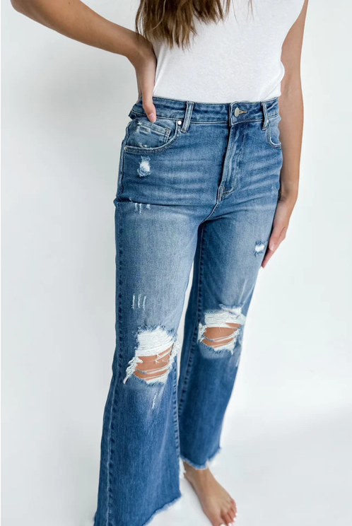 Blakeley Distressed Straight Leg Jeans