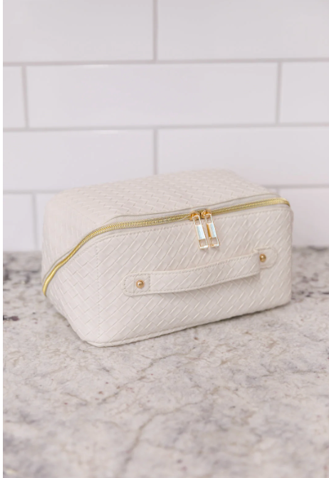 New Dawn Cosmetic Bag - White