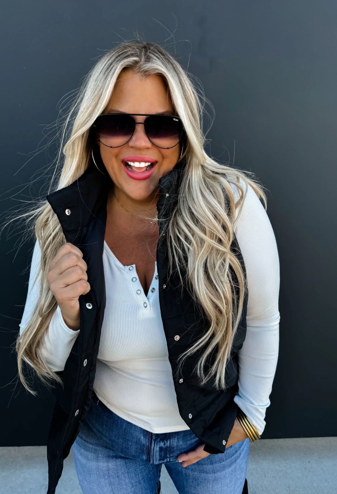 Easton Puffer Vest - black