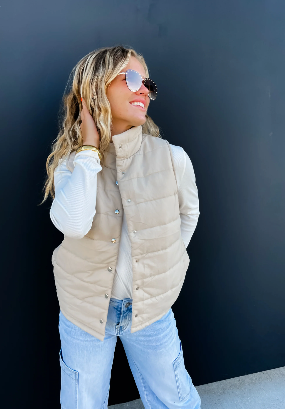 Easton Puffer Vest - black