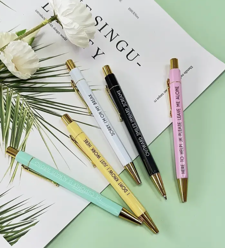 CUSTOMER SERVICE SNARKY PENS SET