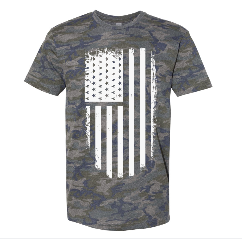 Distressed Flag Shirt
