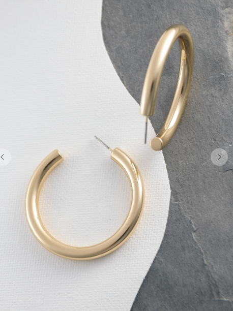 Hoop Earrings -Silver