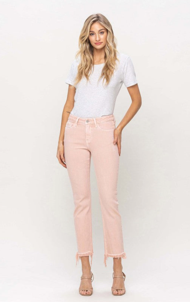 Vervet Mid Rise Straight Jeans
