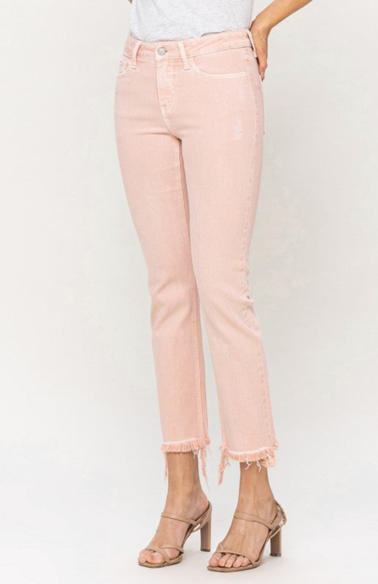 Vervet Mid Rise Straight Jeans