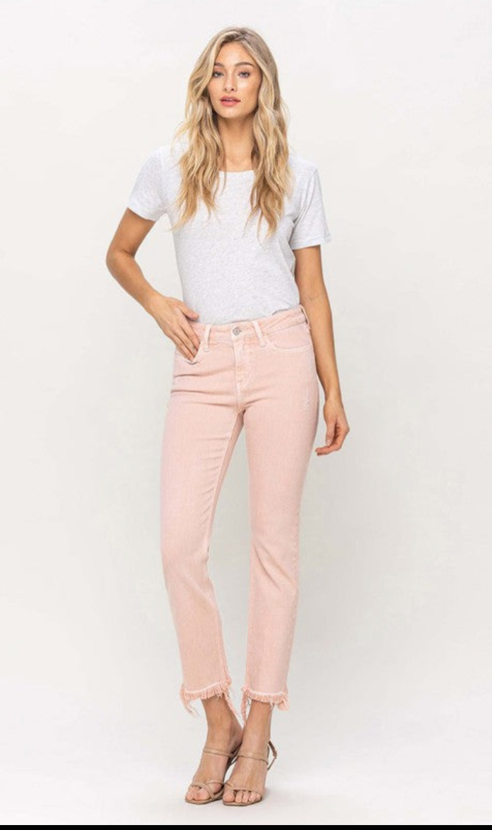 Vervet Mid Rise Straight Jeans