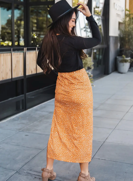 Wild & Free Leopard Midi Skirt