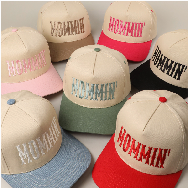 Mommin' Embroidery Two-Tone Trucker Hat