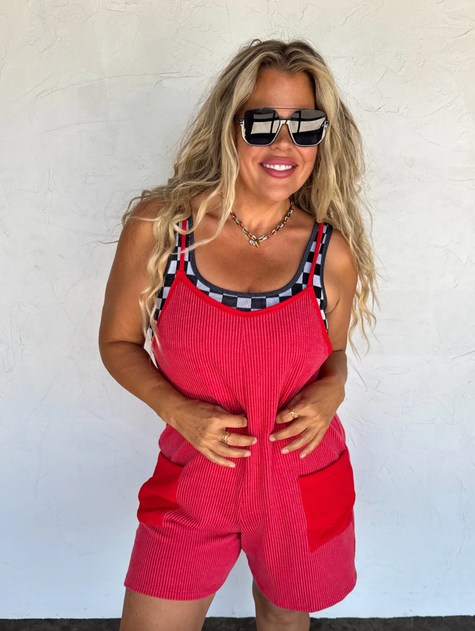KINSEY RIBBED ROMPER