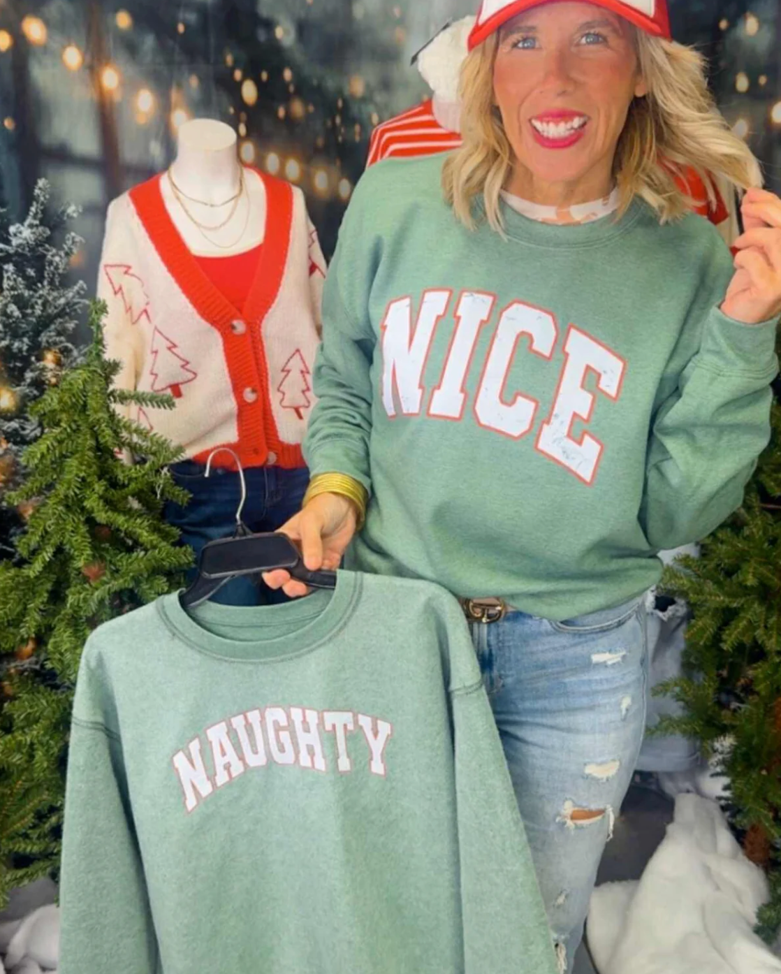 DOORBUSTER: Naughty/Nice Reversible Sweatshirt
