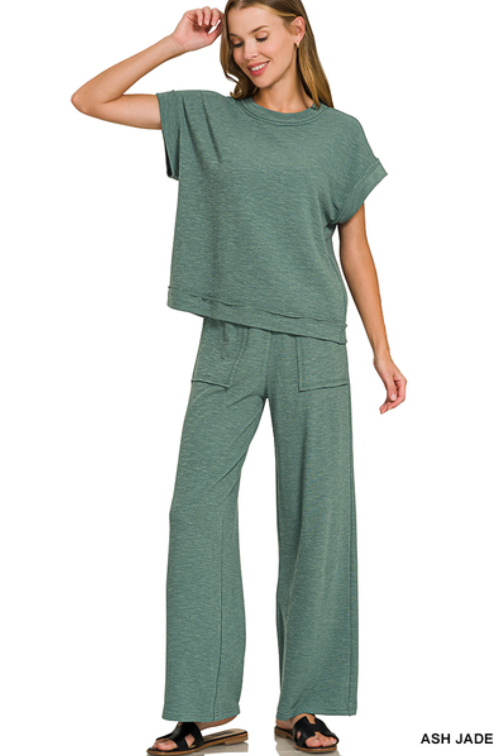 Weekend Wander Lounge Set - Ash Jade